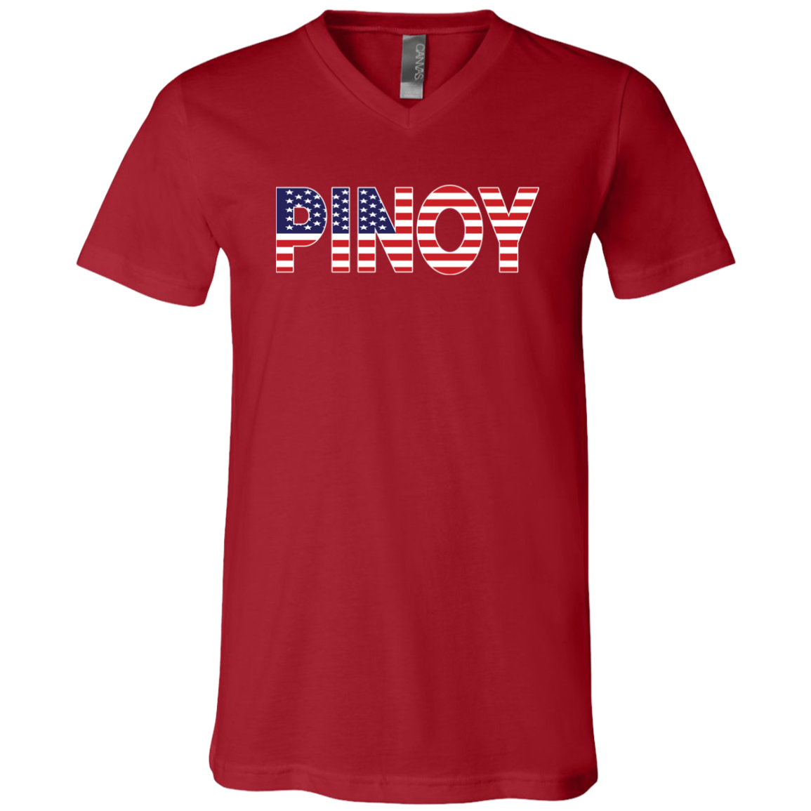 Pinoy American Unisex Jersey V-Neck T-Shirt