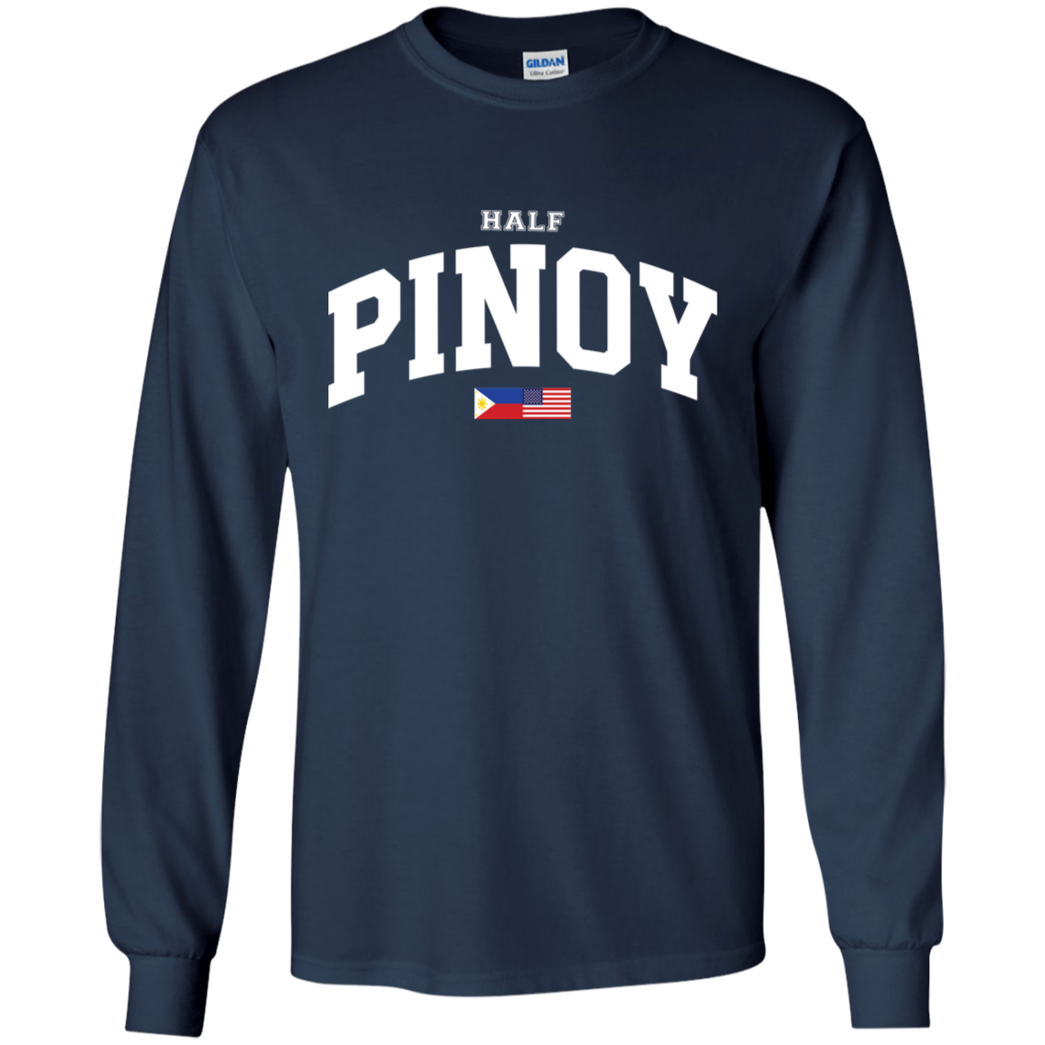 Half Pinoy FILAM Flag Youth Long Sleeve T-Shirt