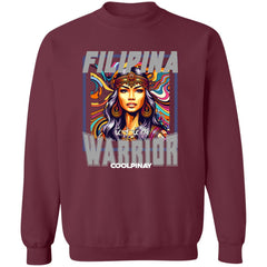 Filipina Warrior Beauty Unisex Crewneck Pullover Sweatshirt