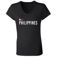 Team Philippines Ladies' Jersey V-Neck T-Shirt