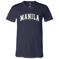 Manila Arch White CP Unisex Jersey V-Neck T-Shirt