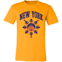 New York with Sun and Stars Unisex Jersey T-Shirt