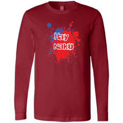 Hay Naku Splatter Unisex Jersey Long Sleeve T-Shirt