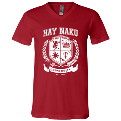 Hay Naku University Distressed CP Unisex Jersey V-Neck T-Shirt