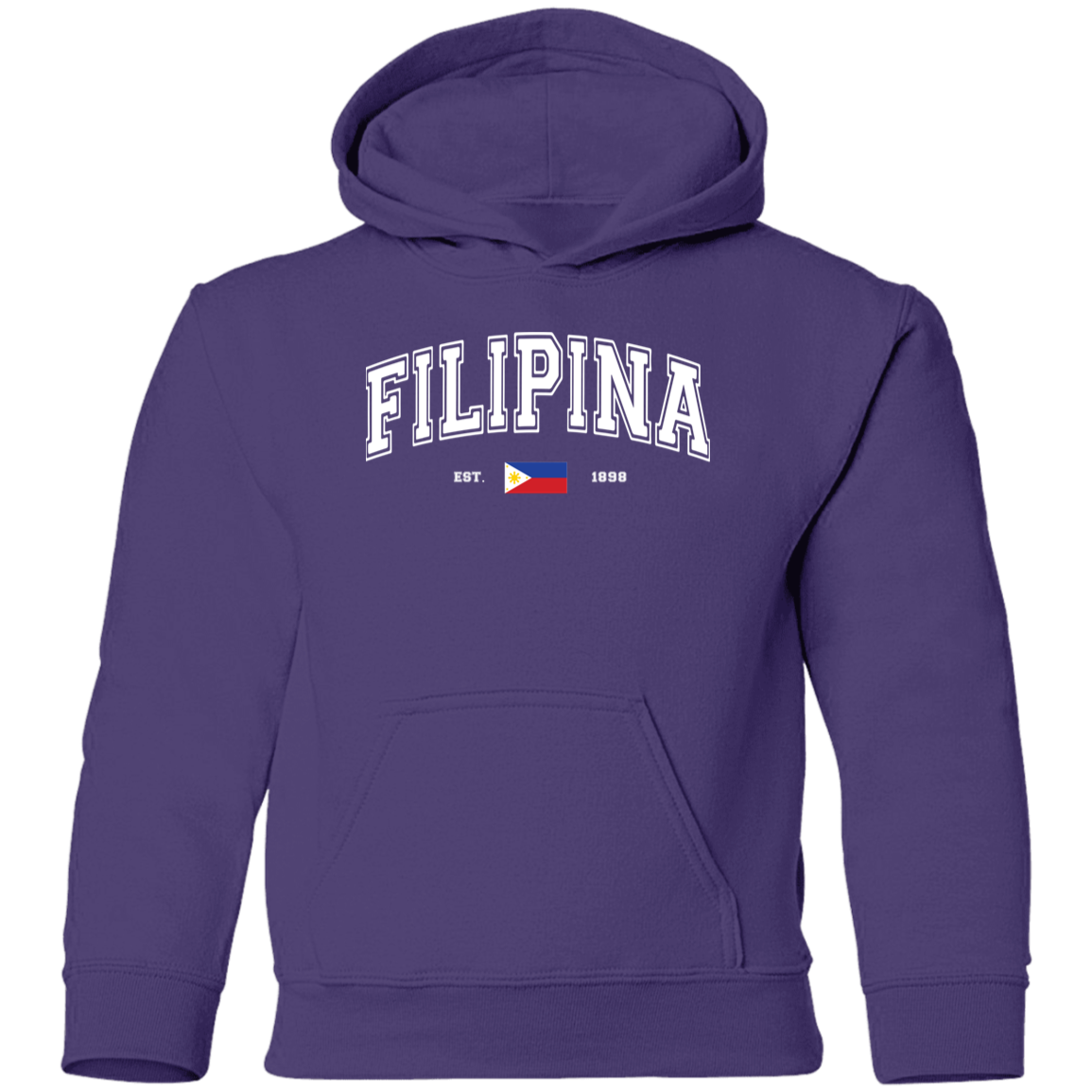 Filipina Est 1898 Youth Pullover Hoodie