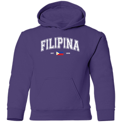 Filipina Est 1898 Youth Pullover Hoodie