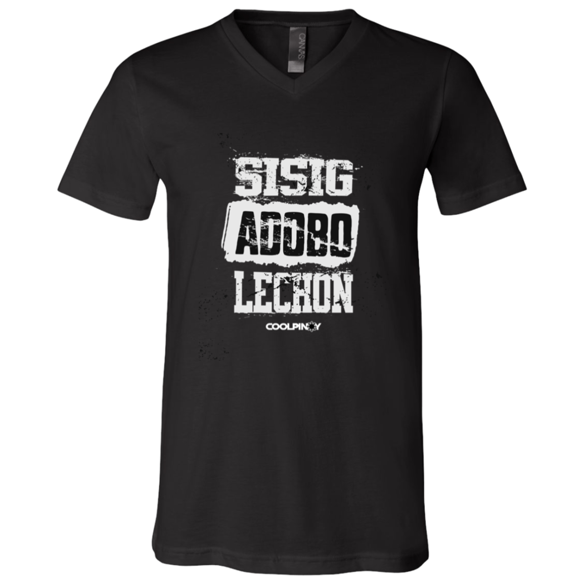 Sisig Adobo Lechon Unisex Jersey V-Neck T-Shirt