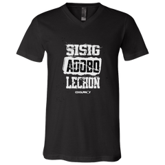 Sisig Adobo Lechon Unisex Jersey V-Neck T-Shirt