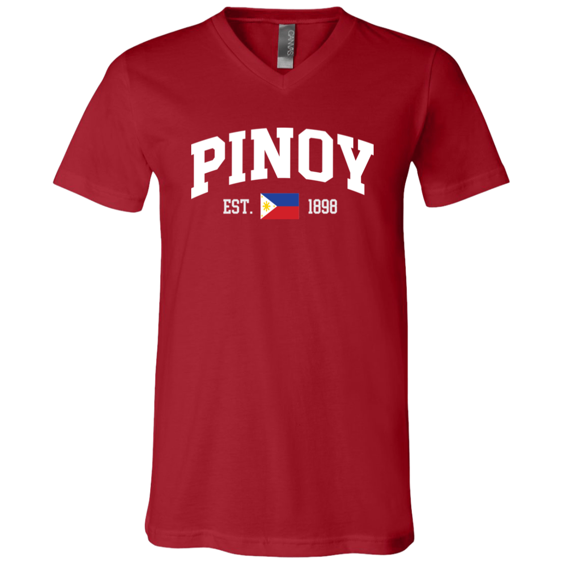 Pinoy Est 1898 Unisex Jersey V-Neck T-Shirt