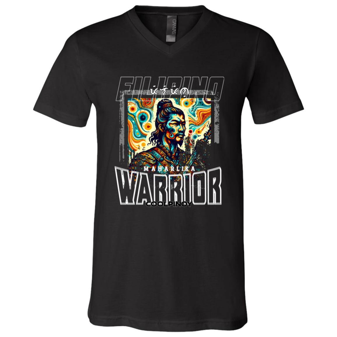 Filipino Warrior Distressed Unisex Jersey V-Neck T-Shirt