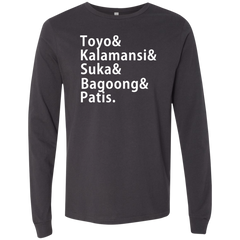 Toyo Kalamansi Suka Bagoong Patis Mens Jersey Long Sleeve T-Shirt