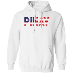 Pinay with US Flag Embedded Unisex Pullover Hoodie
