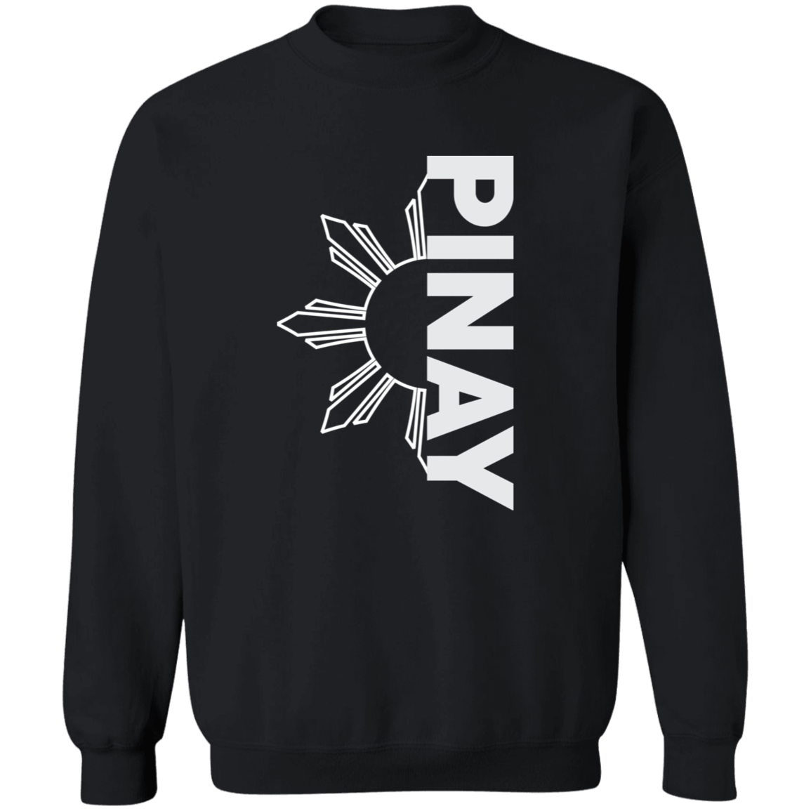 Pinay in Vertical Half Sun Unisex Crewneck Pullover Sweatshirt