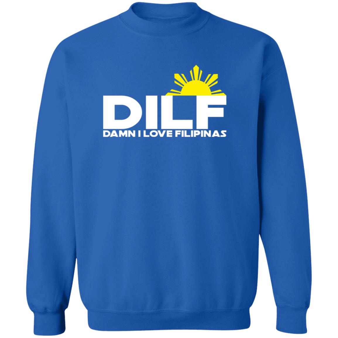 DILF Damn I Love Filipinas Unisex Crewneck Pullover Sweatshirt