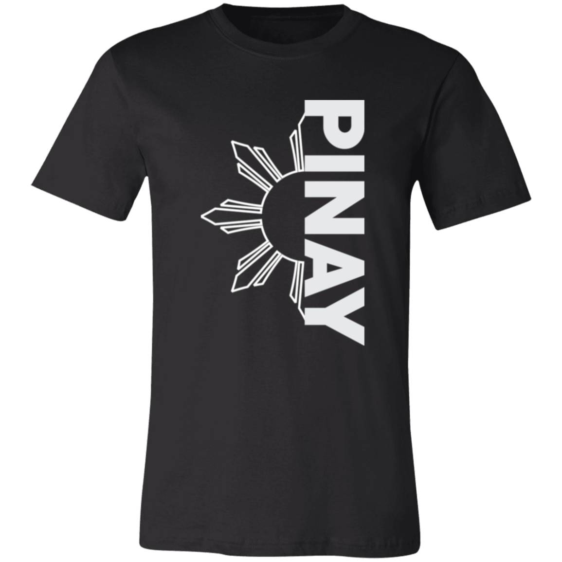 Pinay in Vertical Half Sun Unisex Jersey T-Shirt