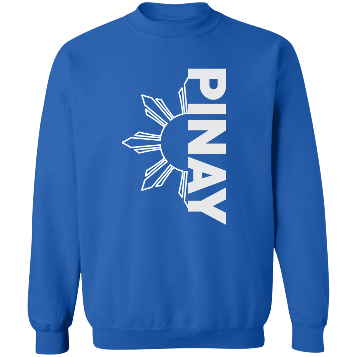 Pinay in Vertical Half Sun Unisex Crewneck Pullover Sweatshirt