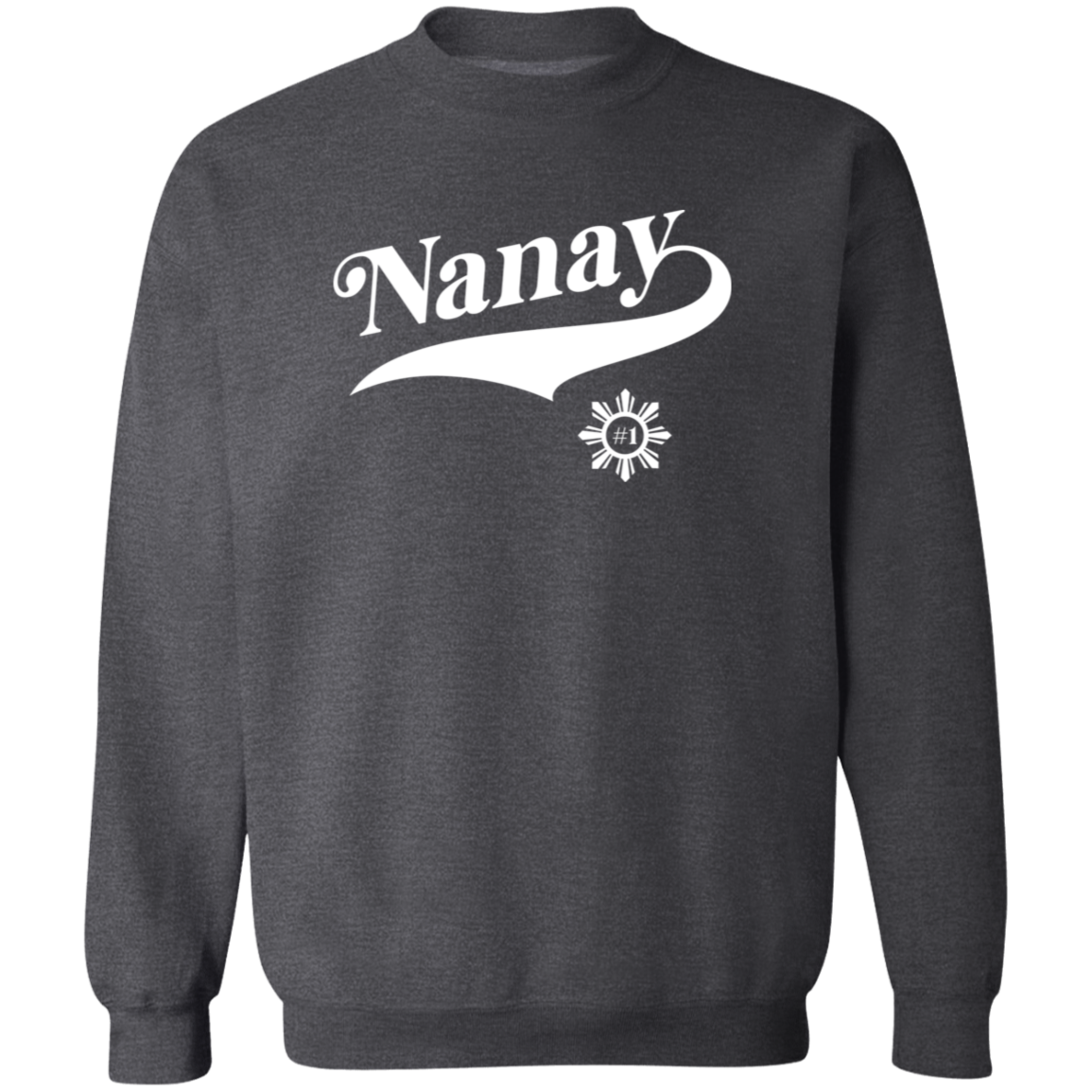 Number One Nanay Unisex Crewneck Pullover Sweatshirt