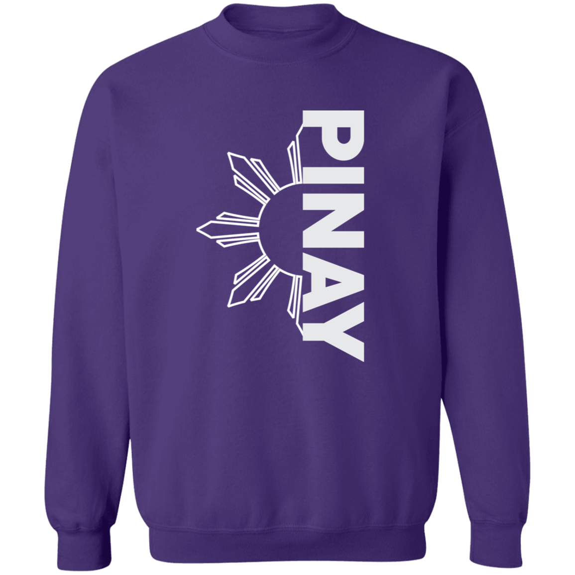 Pinay in Vertical Half Sun Unisex Crewneck Pullover Sweatshirt