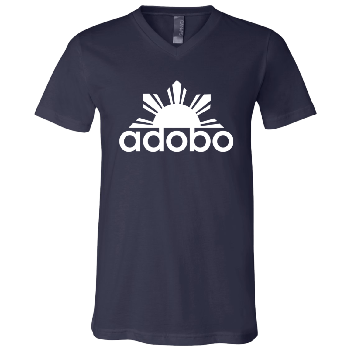 Adobo Half Sun Unisex Jersey V-Neck T-Shirt