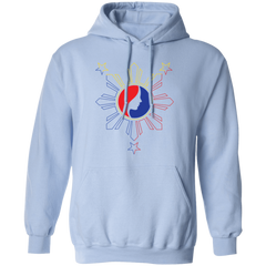 Pinay Silhouette in Philippine Sun Tricolorpng Unisex Pullover Hoodie