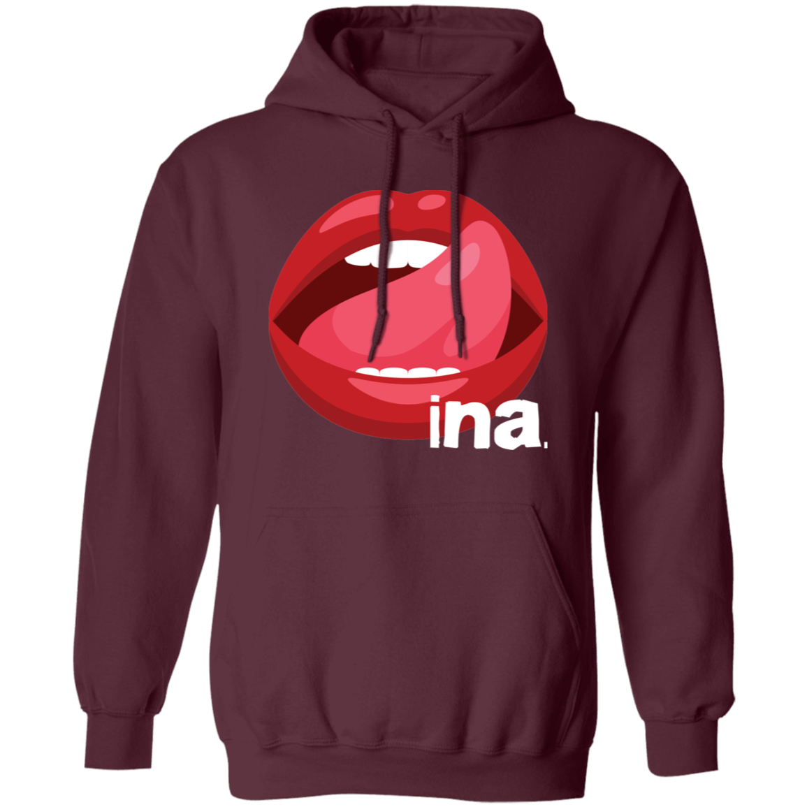 Tongue Ina Unisex Pullover Hoodie