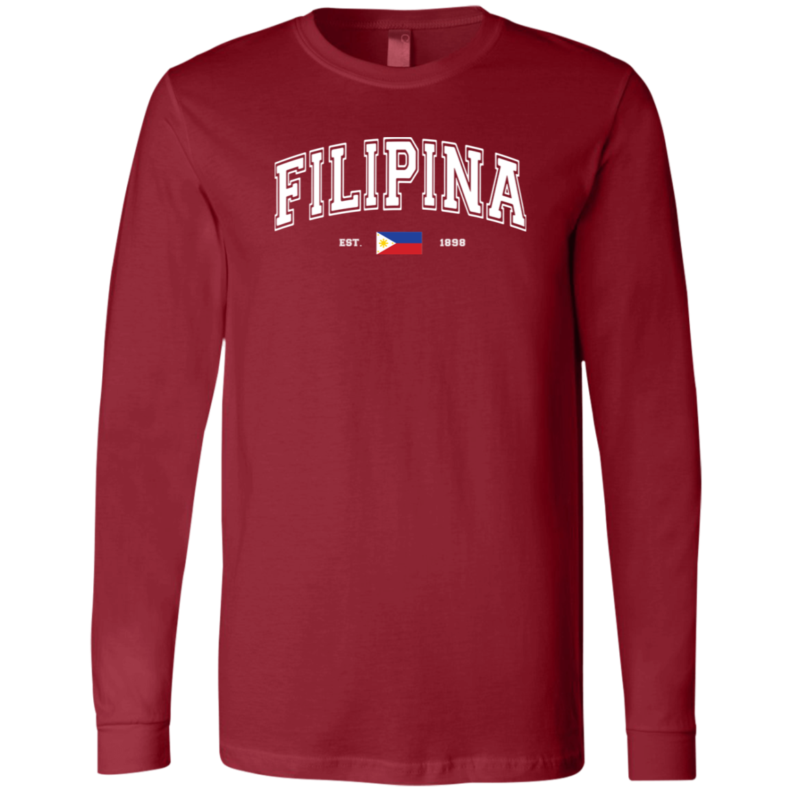 Filipina Est 1898 Unisex Jersey Long Sleeve T-Shirt