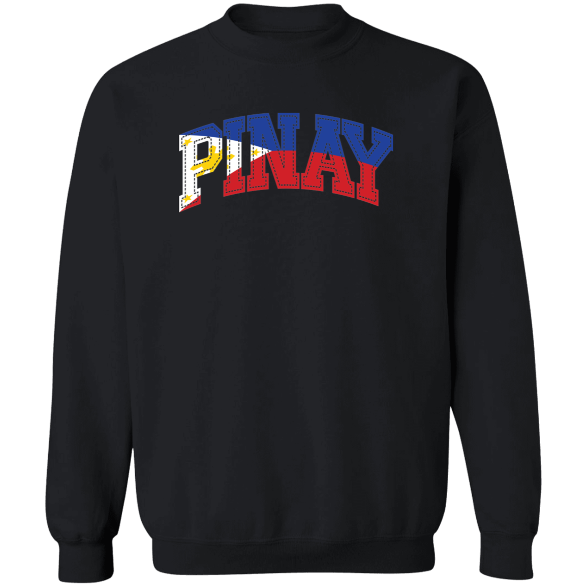 Pinay with Flag Embedded Unisex Crewneck Pullover Sweatshirt