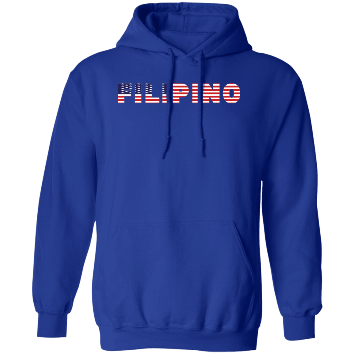 Filipino with US Flag Embedded Unisex Pullover Hoodie