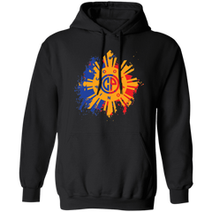 CoolPinoy Blue Red distressed Unisex Pullover Hoodie