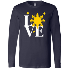 Love with Yellow Sun and Stars Unisex Jersey Long Sleeve T-Shirt