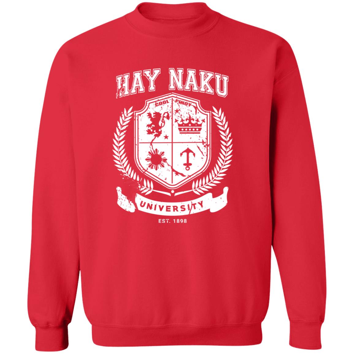 Hay Naku University Distressed CP Unisex Crewneck Pullover Sweatshirt