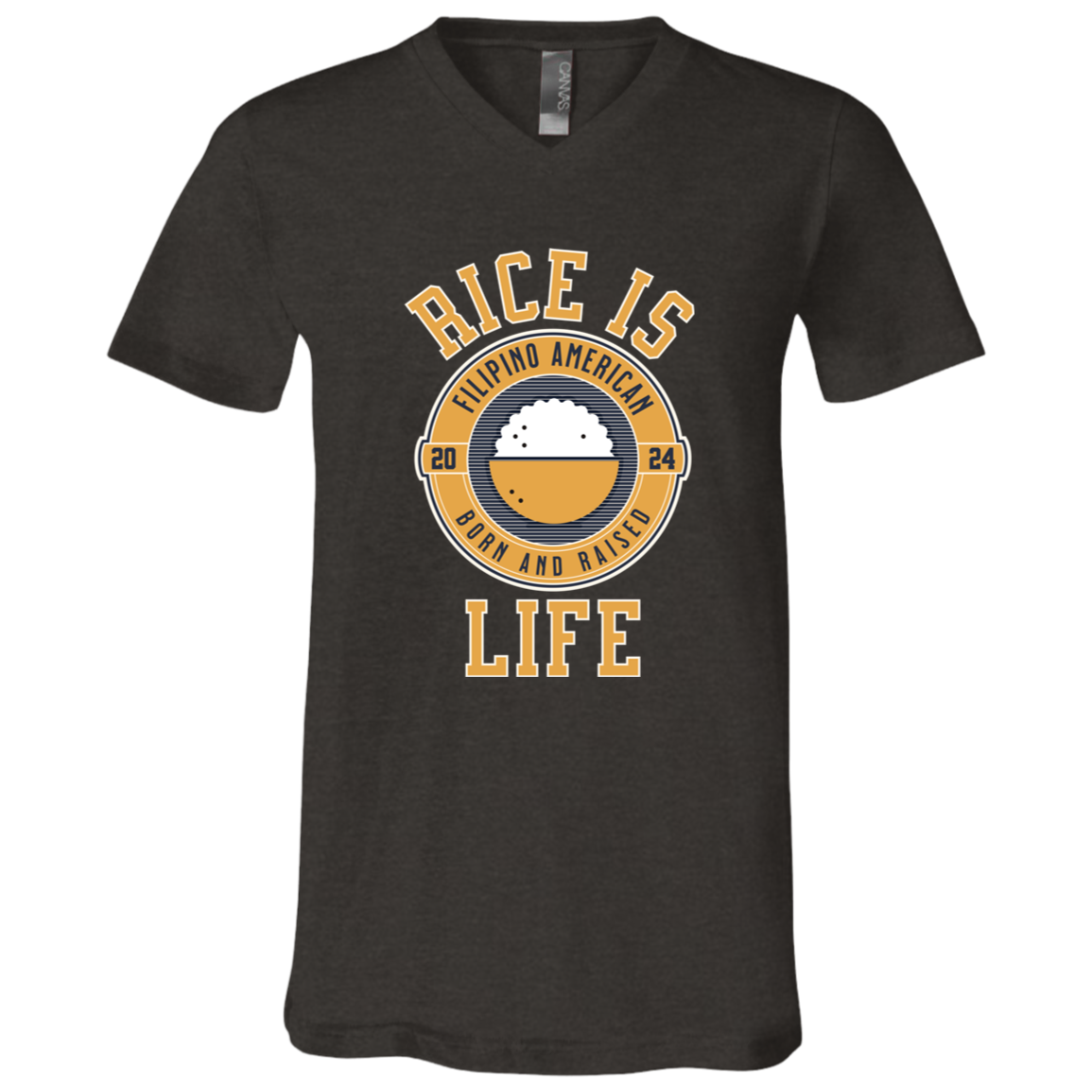 RIce is Life Unisex Jersey V-Neck T-Shirt