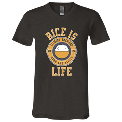 RIce is Life Unisex Jersey V-Neck T-Shirt