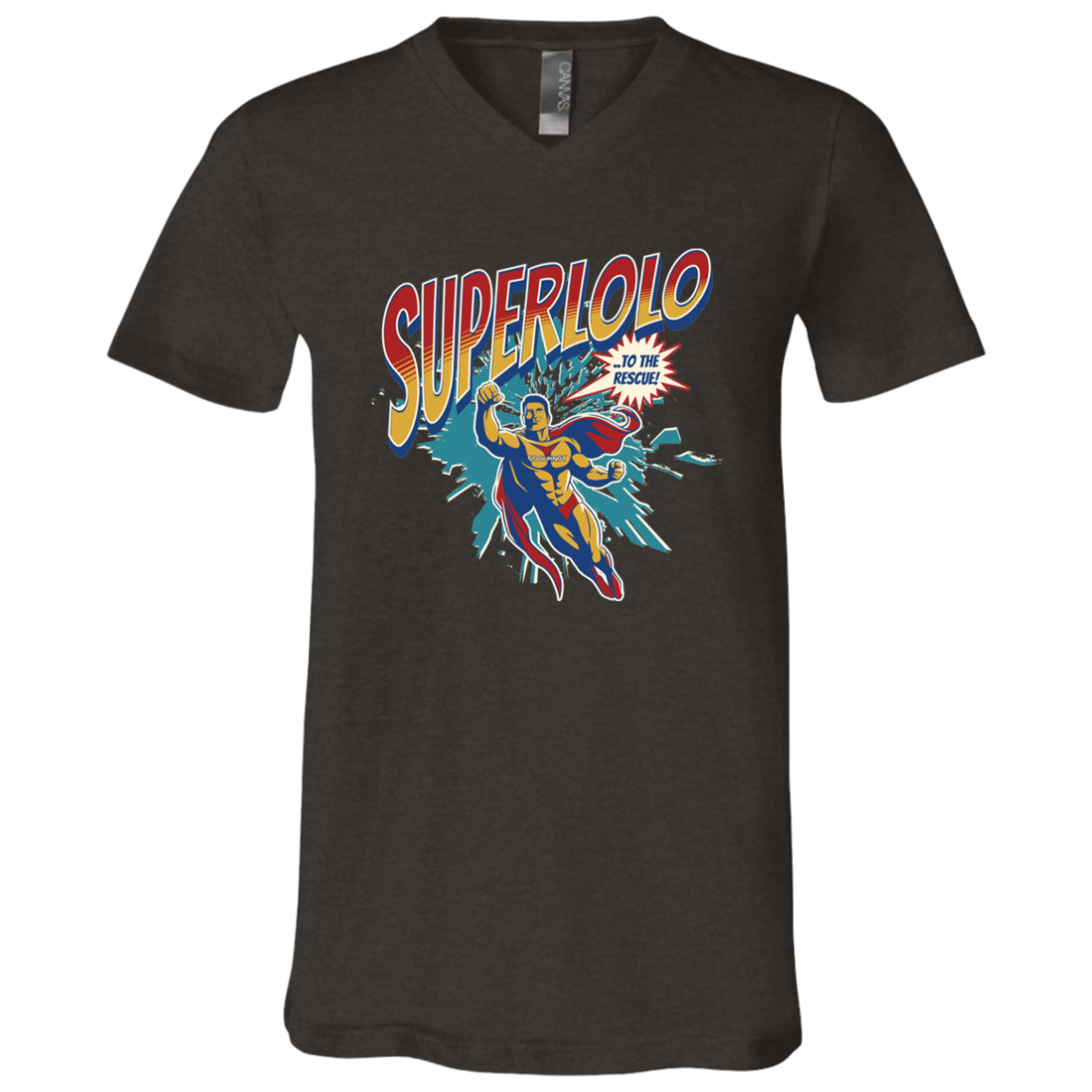 Super Lolo To The Rescue Unisex Jersey V-Neck T-Shirt