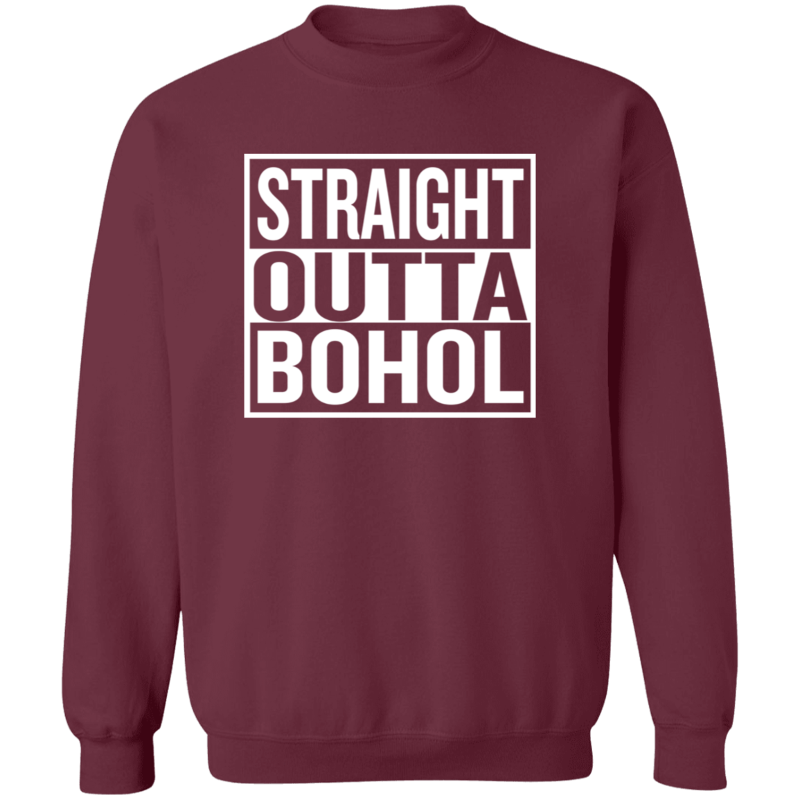 Straight Outta Bohol Unisex Crewneck Pullover Sweatshirt