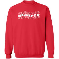 Maarte in Triple Unisex Crewneck Pullover Sweatshirt