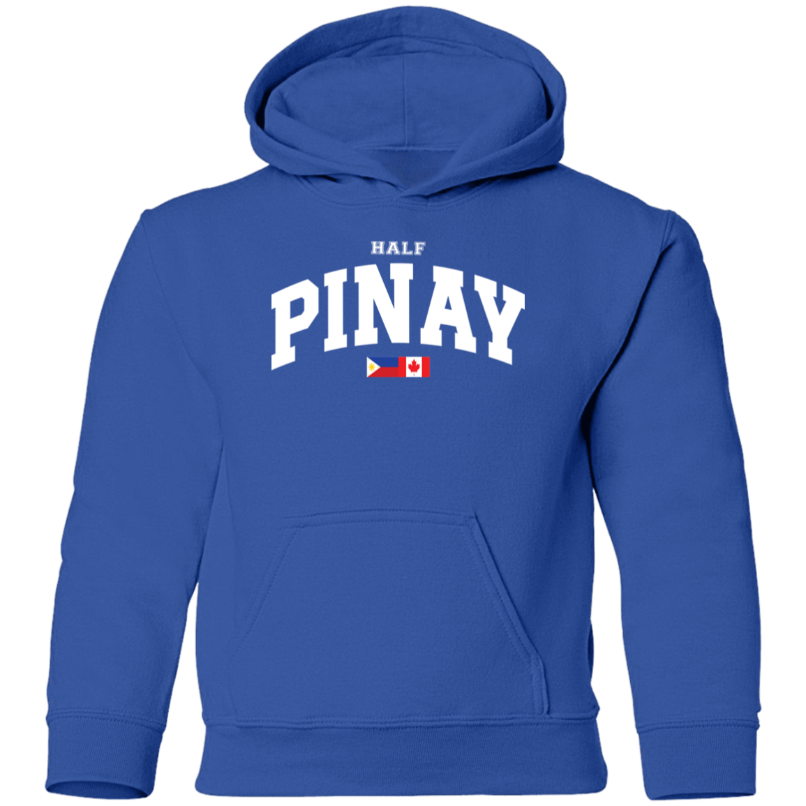 Half Pinay FILCAN Flag Youth Pullover Hoodie