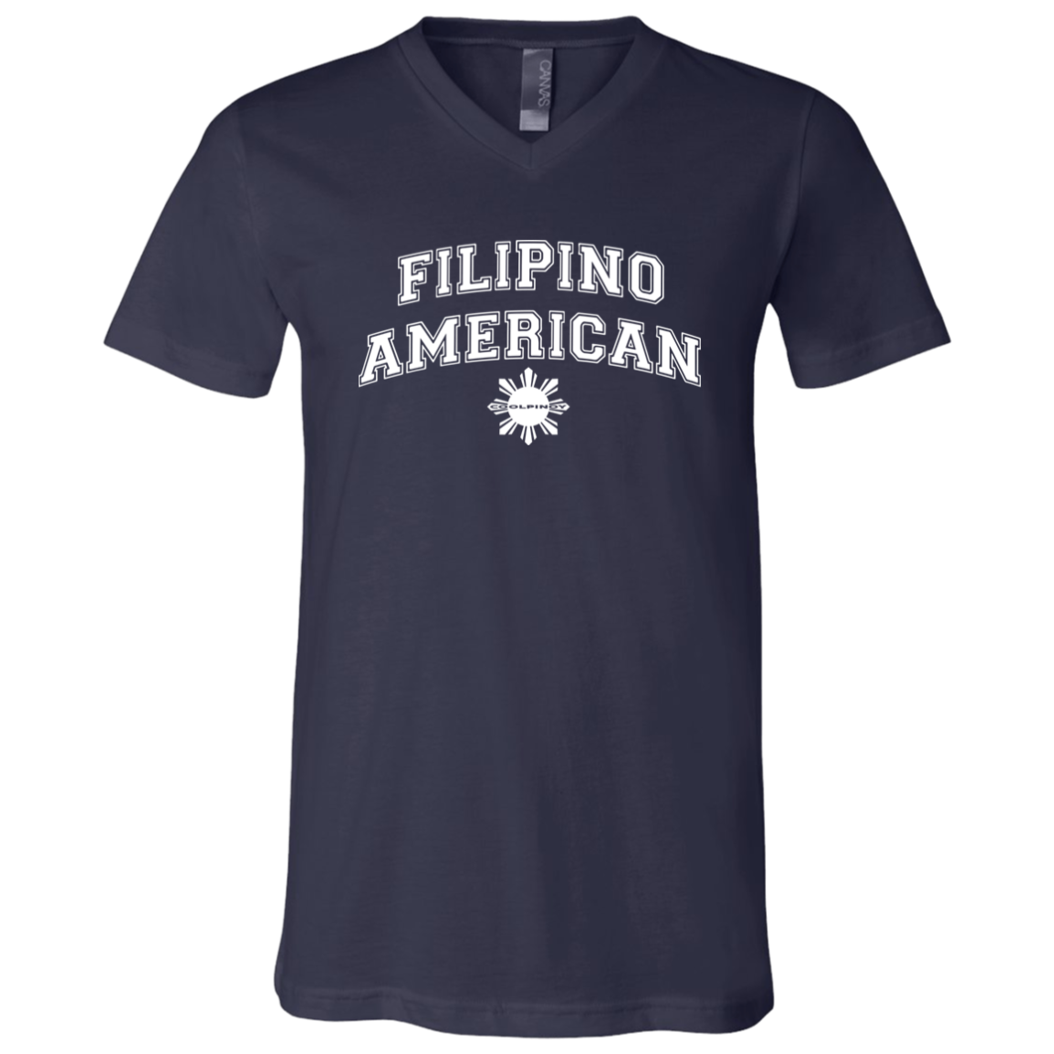 Filipino American University CP Unisex Jersey V-Neck T-Shirt