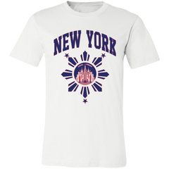 New York with Sun and Stars Unisex Jersey T-Shirt