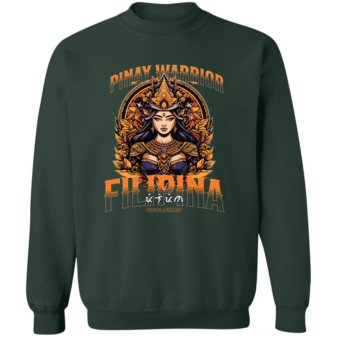 Pinay Warrior Filipina Unisex Crewneck Pullover Sweatshirt