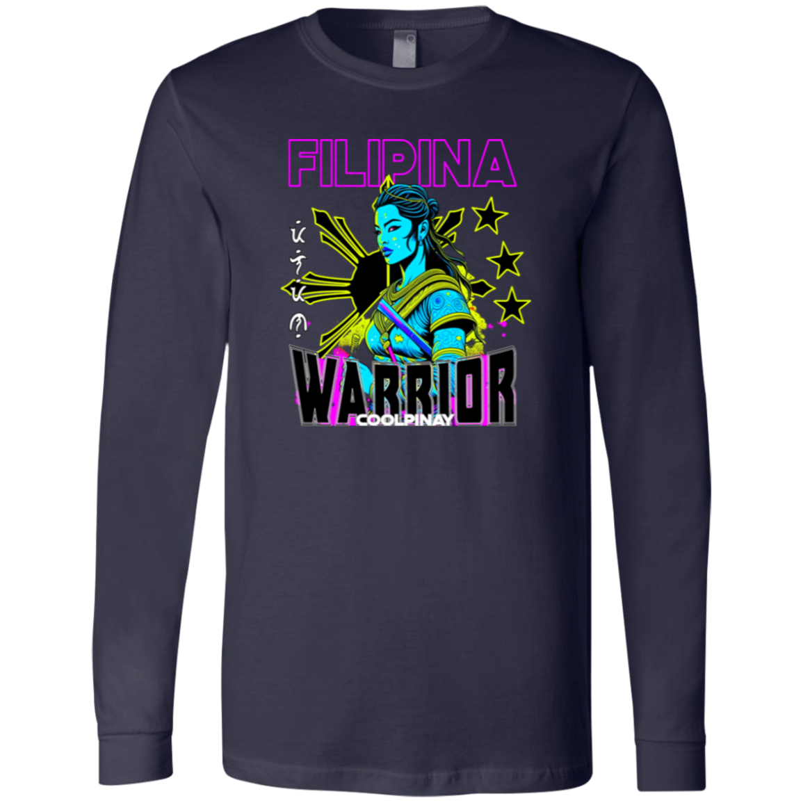 Filipina Warrior Psychadelic Unisex Jersey Long Sleeve T-Shirt