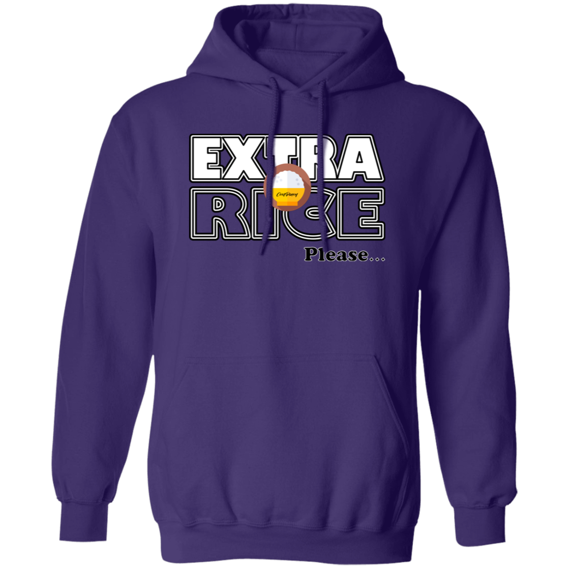 Extra Rice Please Unisex Pullover Hoodie