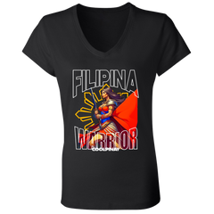 Filipina Warrior Ladies' Jersey V-Neck T-Shirt