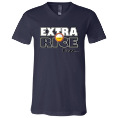 Extra Rice Please Unisex Jersey V-Neck T-Shirt