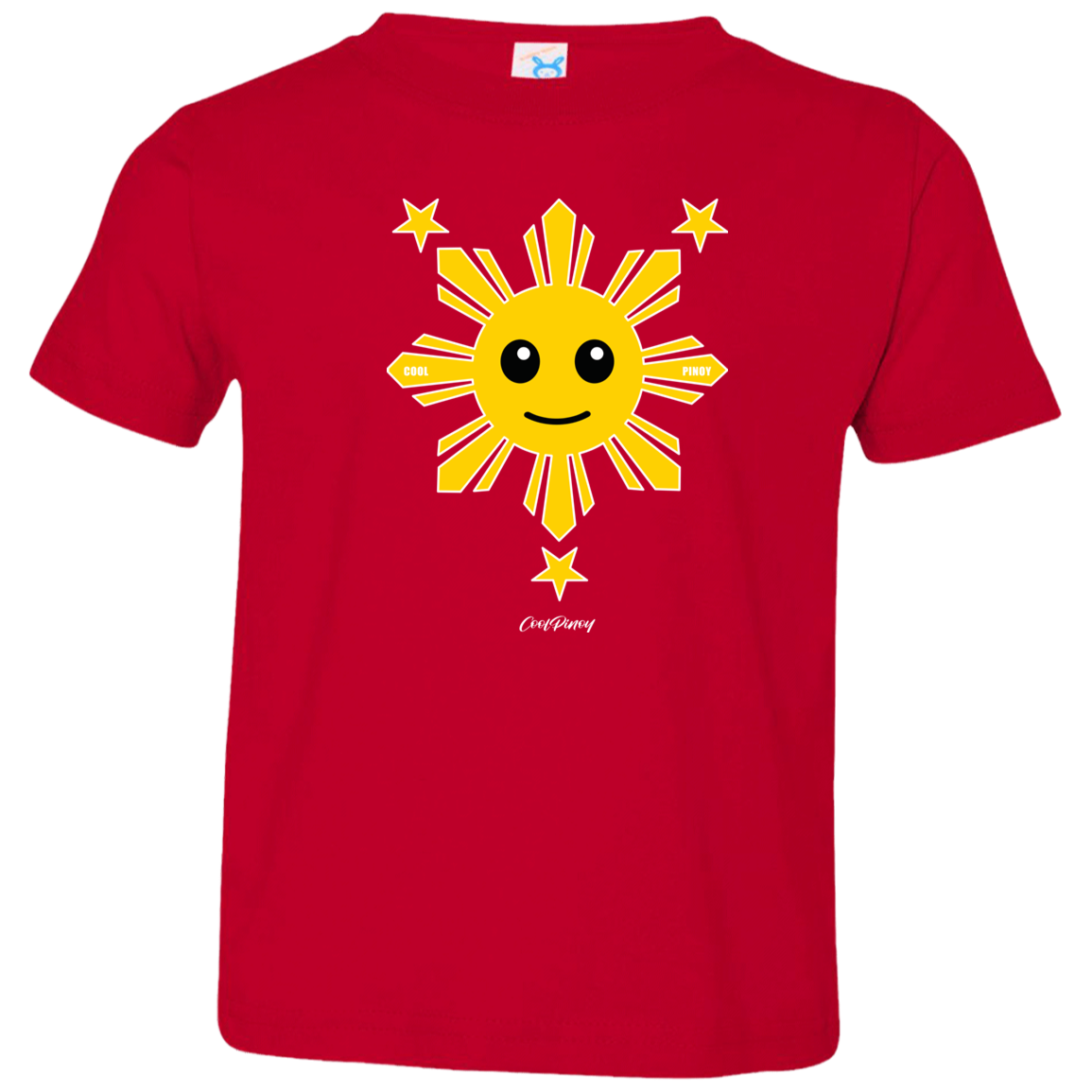 Kids Yellow Sun and Stars Toddler Jersey T-Shirt