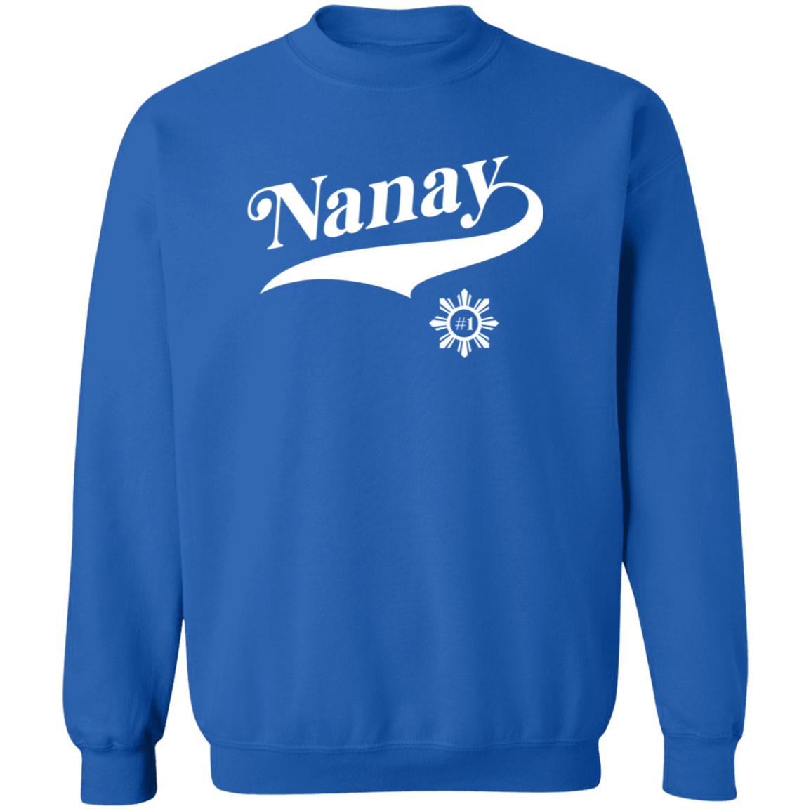 Number One Nanay Unisex Crewneck Pullover Sweatshirt