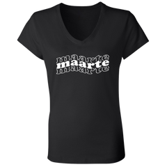 Maarte in Triple Ladies Jersey V-Neck T-Shirt