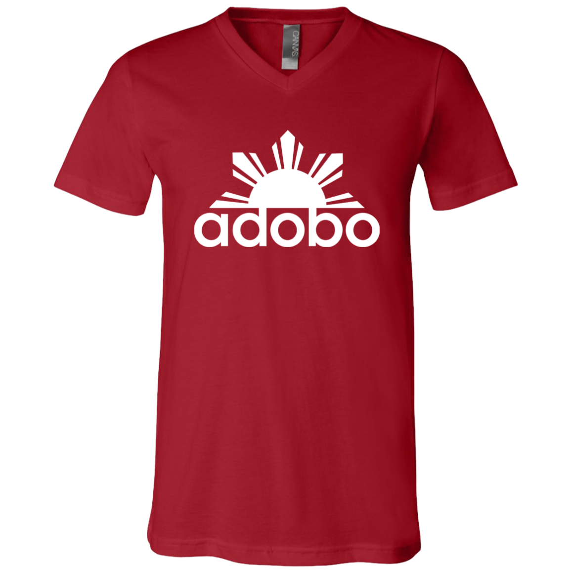 Adobo Half Sun Unisex Jersey V-Neck T-Shirt