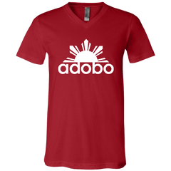 Adobo Half Sun Unisex Jersey V-Neck T-Shirt