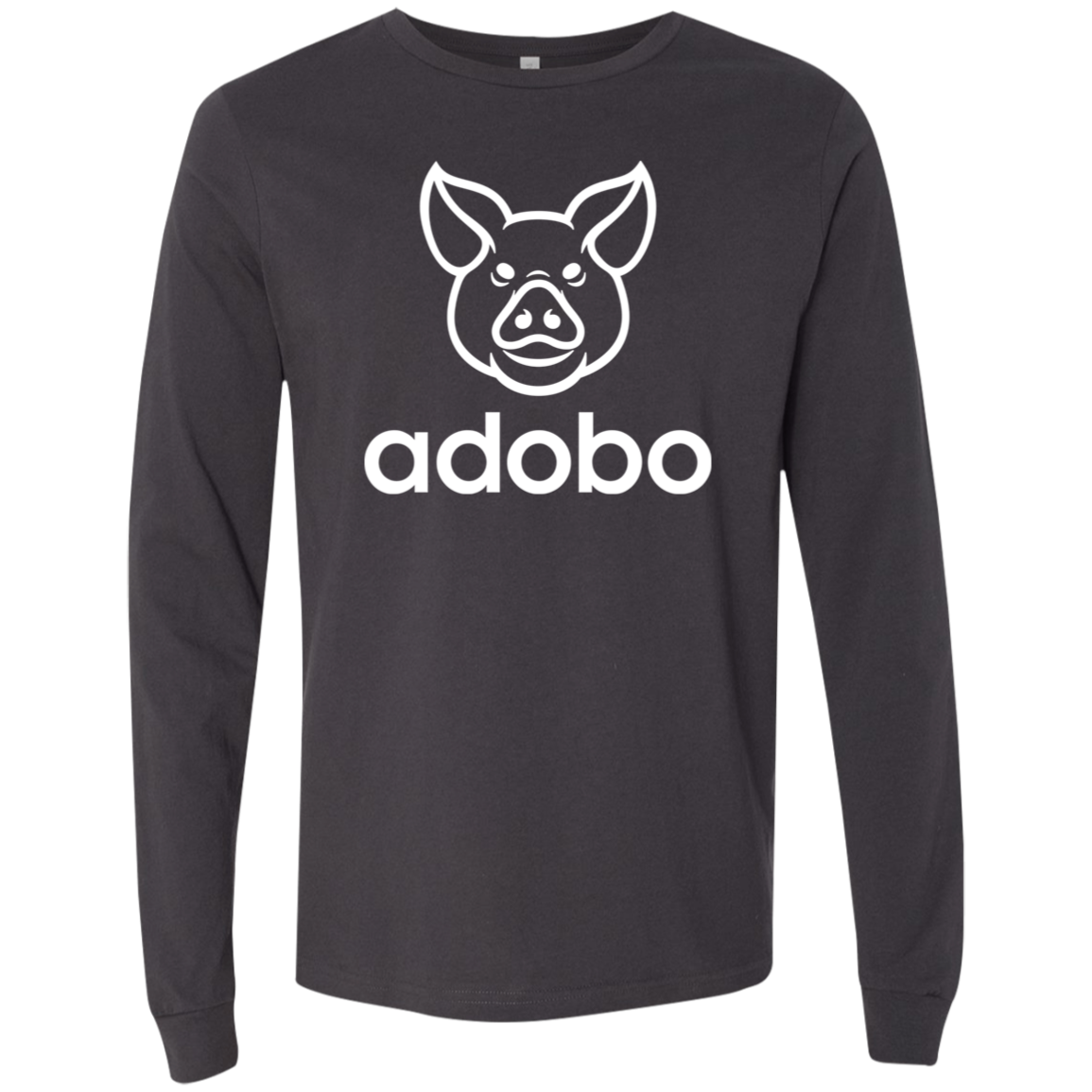 Adobo Pig Head Mens Jersey Long Sleeve T-Shirt